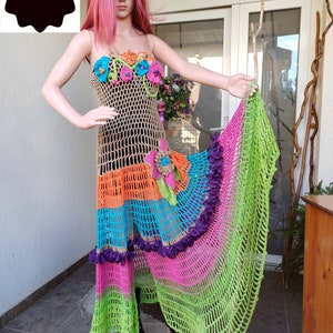Crochet dress /Wedding on the beach /Crochet summer dress, Crochet beach dress,  crochet long dress, bohemian dress, hippie dress