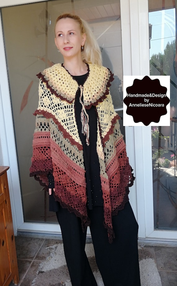 Scialle primavera-estate-autunno nei toni del giallo oliva e del