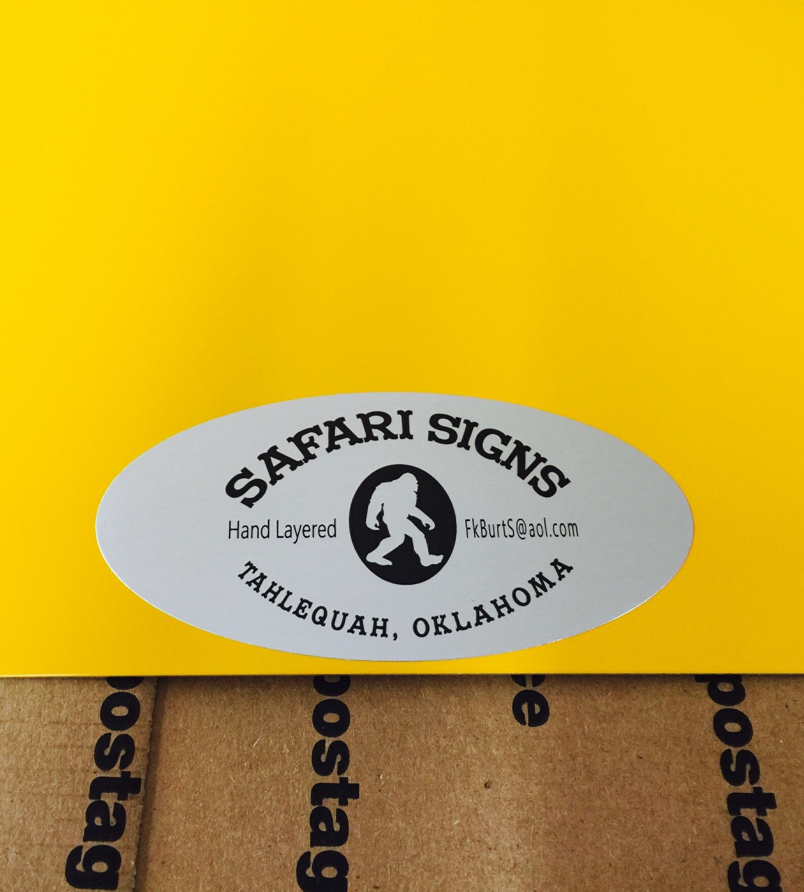 Beware Bigfoot In Area 12 Inch By 12 Inch Metal Sign Etsy