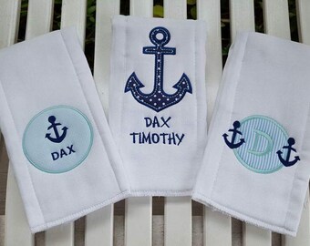 ANCHORS Burp Cloths Gift Set!