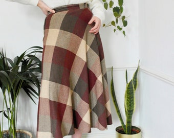 flared wool skirt uk