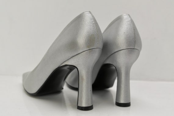 Silver Heel Shoes, Stuart Weitzman Heels, Ladies … - image 5