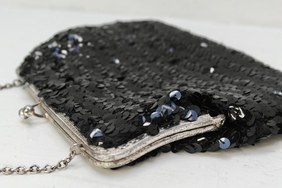 2pcs Mini Sequin Handbag Purse - PU Leather Coin Purse & Phone Holder, Compact Wallet For Daily Use, Silver - View #4
