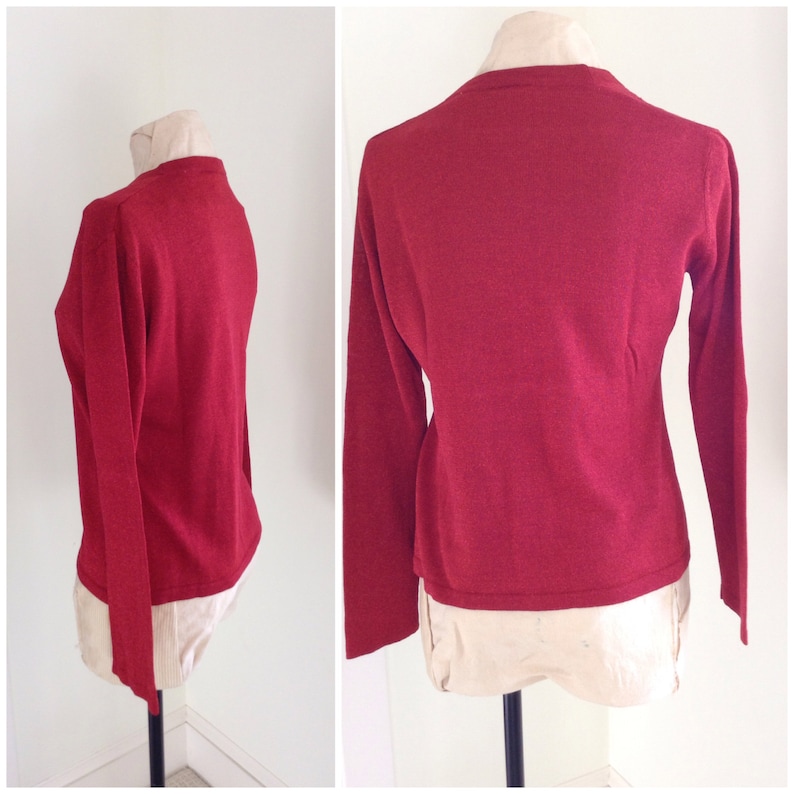Vintage Ann Taylor Red Blouse