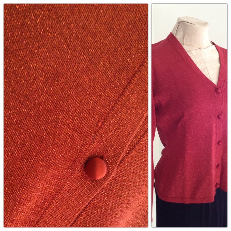 Vintage Ann Taylor Red Blouse