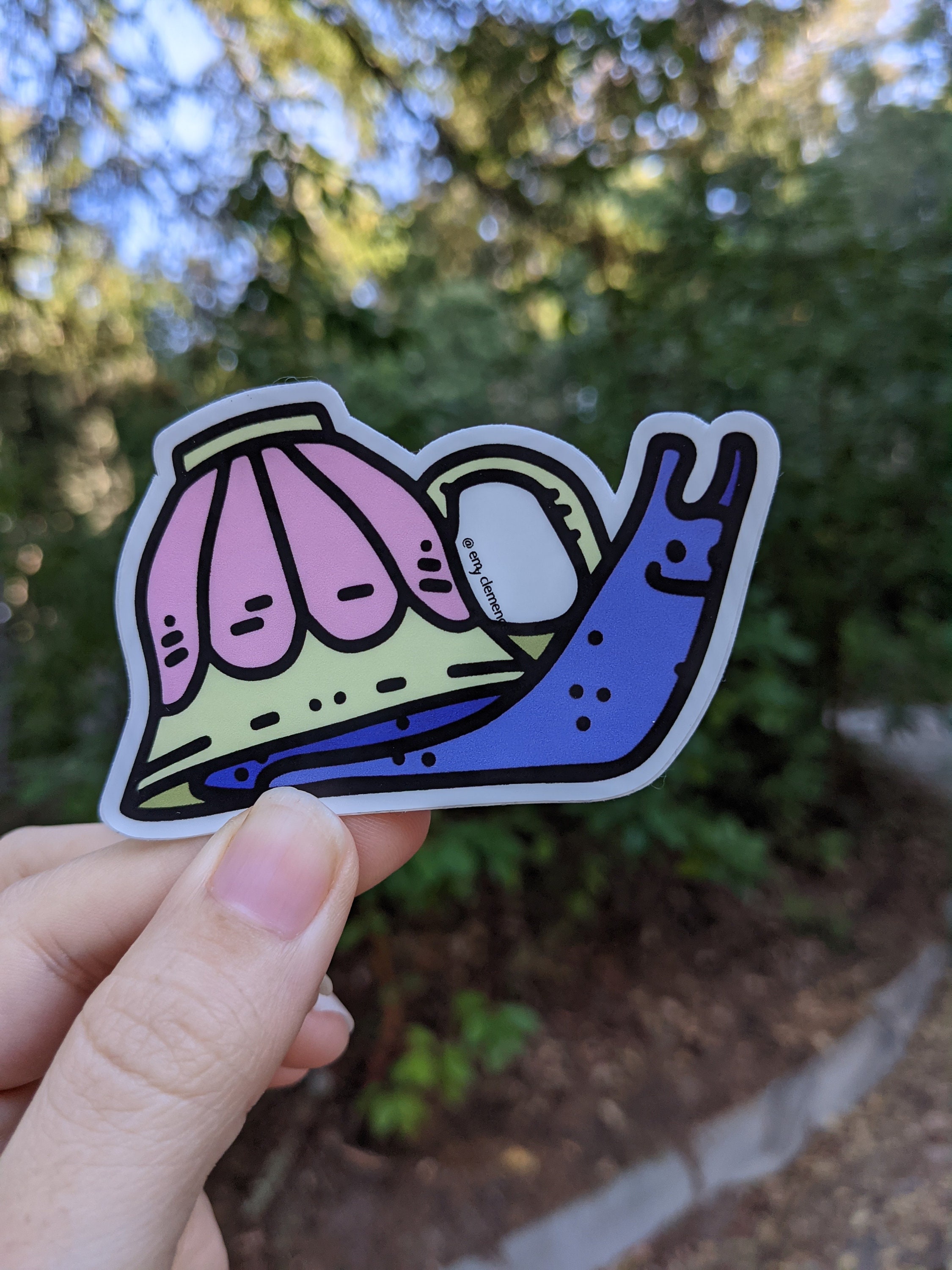 Teacup Snail Weatherproof Sticker 3 Medium Waterproof Sticker Cute ...