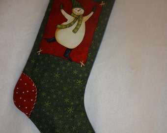 DANCE FOR JOY  Christmas Stocking, Handcrafted, Fully Lined