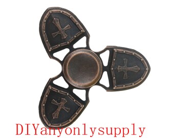 1pcs antiqued copper Fidget Finger Spinner Hand Toy Focus EDC Long Spin Stress Relief Pocket Desk Gift ADHD