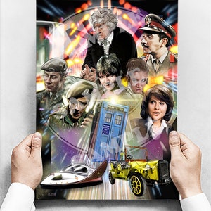3rd Doctor and Companions poster A3