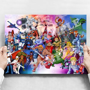 He-man and friends posters A3