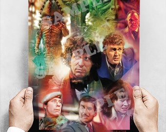 Doctor Who Terror of the Zygons version 2 A3 Poster