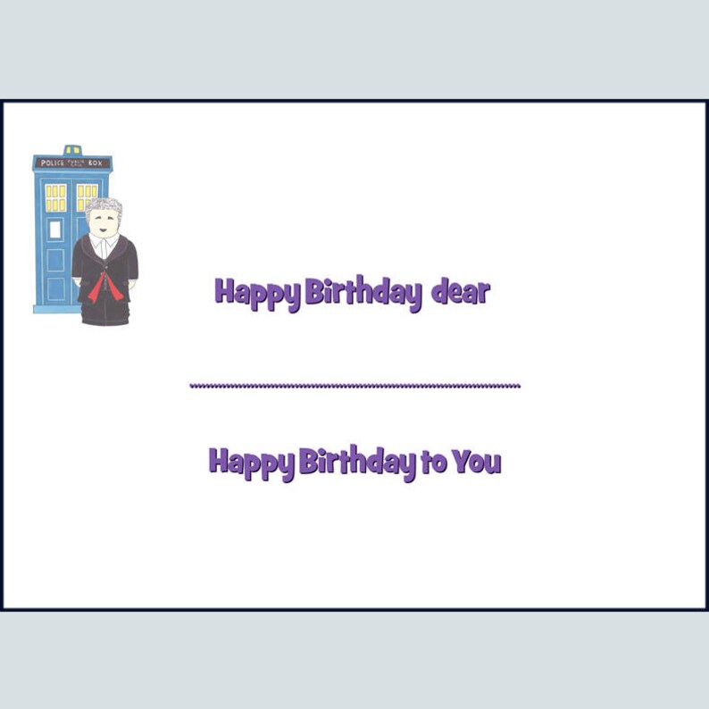 Doctor Who Birthday Cards - Etsy