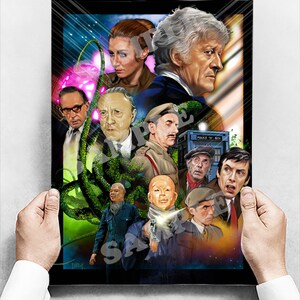 Doctor Who, troisième docteur, fer de lance de l&#39;espace Poster A3