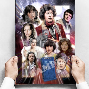 4th Doctor and Companions poster A3