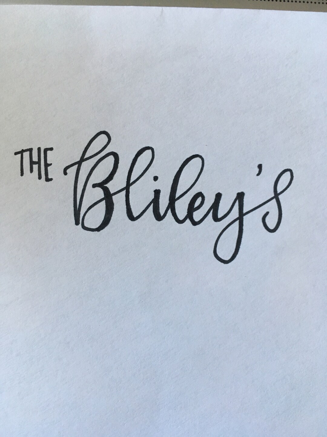 PERSONALIZED Hand Lettering - Calligraphy Invitations - Etsy