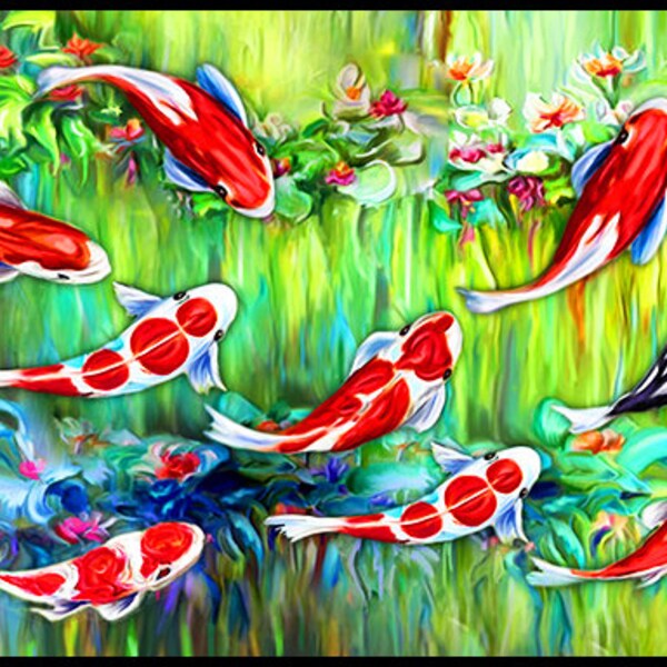 Stained Glass Koi - Etsy