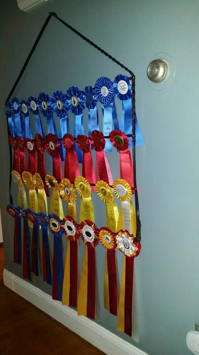 Horse Show Equestrian Ribbon Holder Display Rack Made with Etsy