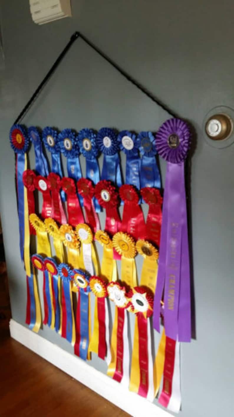 Upscale HIGH CAPACITY Horse Show Ribbon Display Holder holds Etsy