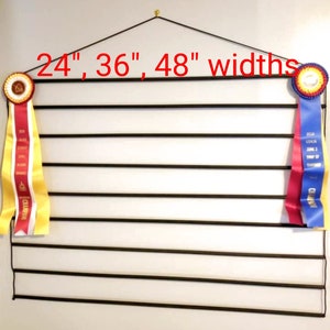 Dog Show Ribbon Display Rack: High Capacity Award Holder (36&quot; or 48&quot; Wide)