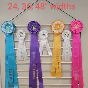 Custom Horse Show Ribbon Display Rack: Equestrian Gift