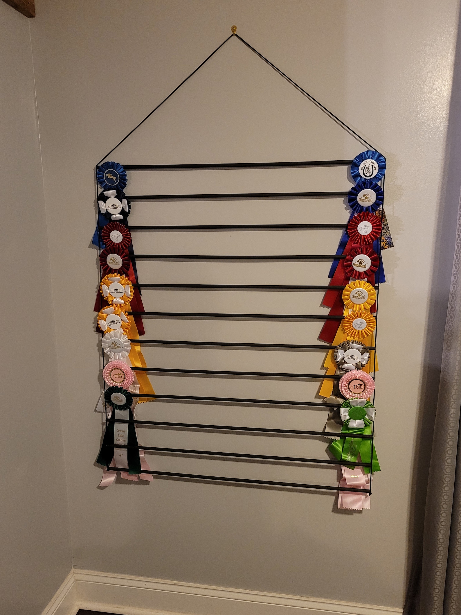 XL 12 row Ribbon Display Dog Show Ribbon Display Holder Etsy