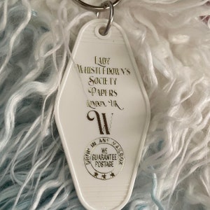 Lady Whistledown&#39;s Society Papers Key Fob