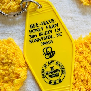 Bee-Have Honey Farm Key Fob