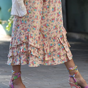 Pink Floral PantalOOnie Bloomer Ruffle Pants