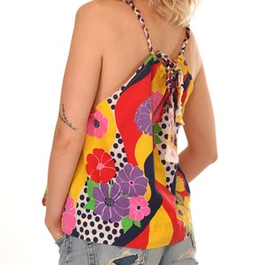 Susie Made Vintage Mod Floral Polka Dot Top