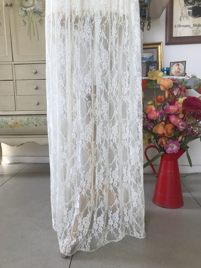 Ivory White Lace Maxi Dress/One Of A Kind image 8