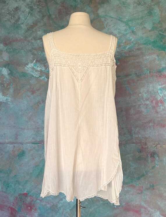 1900s Antique Edwardian White Netted Lace Onesie … - image 7