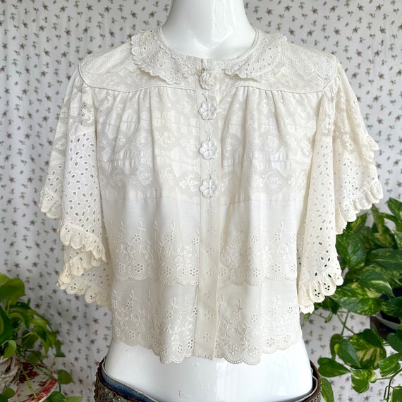 Angel Top in Pink Eyelet main image 1