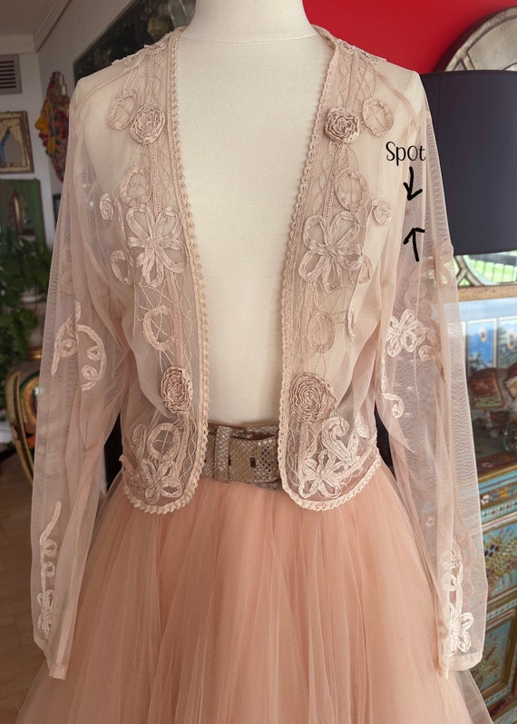 トップス 1930s Rose Spray Lace Vest New Sensation Lace Vest - Americana *FINAL SALE*