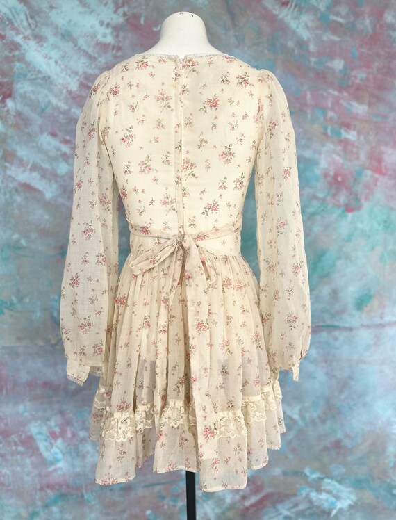 Jessica McClintock Gunne Sax Ditsy Floral Lace Mi… - image 6