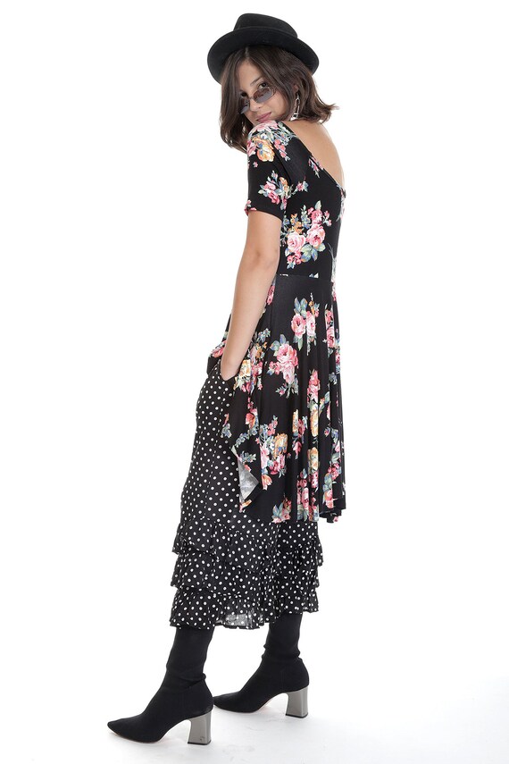 boat neck fitted dress Muriel Red Boat-Neck Volume-Hem Midi Dress – Club L London