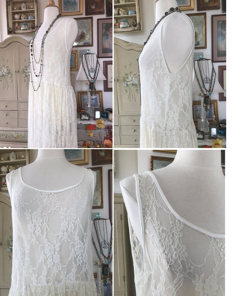 Ivory White Lace Maxi Dress/One Of A Kind image 2