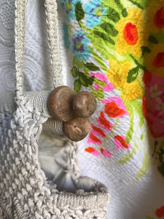 Vintage Macrame Purse Bag - image 6
