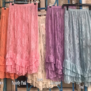 Hand Dyed Lace Bloomer Pants Pastel Pants Capris Ruffle Pants Steampunk Pants Ruffle Bloomers Bloomers for Women