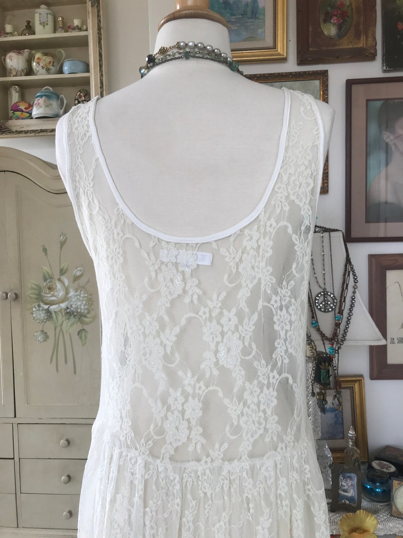 Ivory White Lace Maxi Dress/One Of A Kind image 6