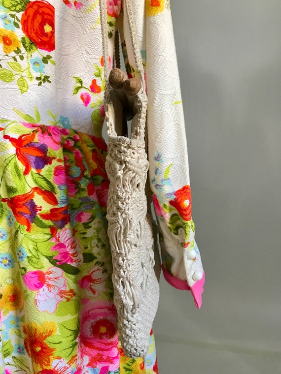 Vintage Macrame Purse Bag - image 3
