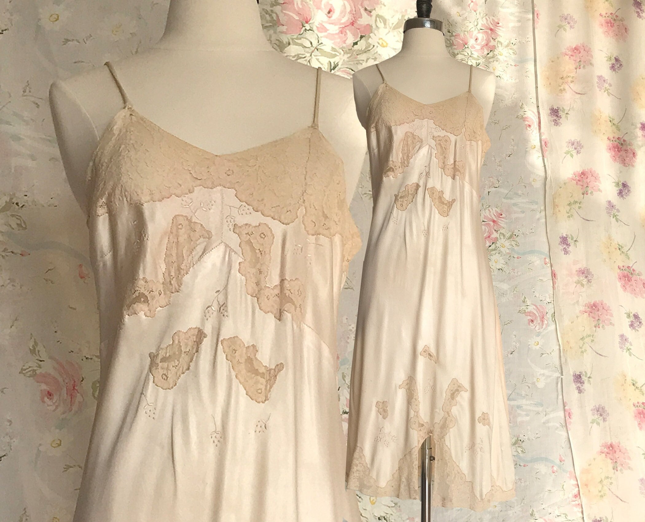Silk and lace slip deals