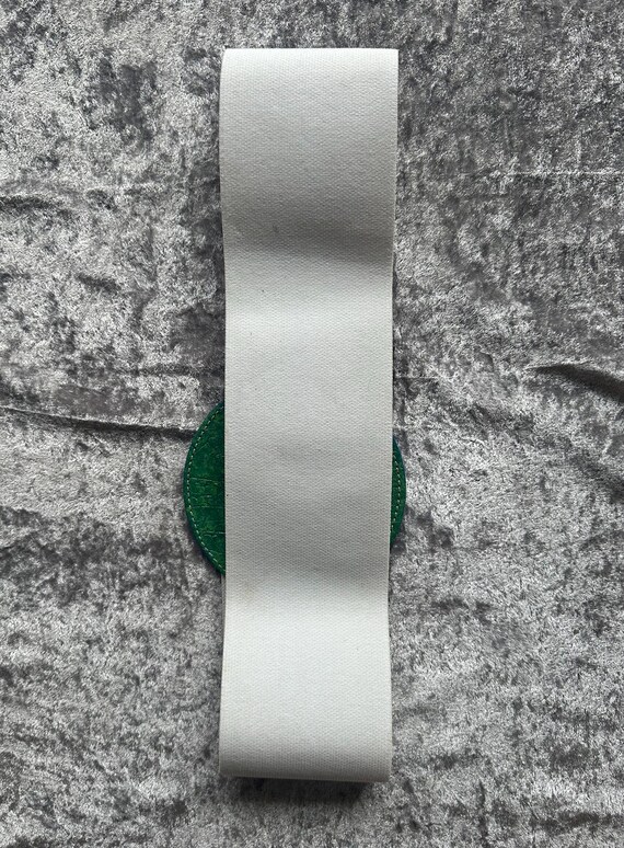 Vintage 70s Leather Elastic Waist Reversible Belt - image 4