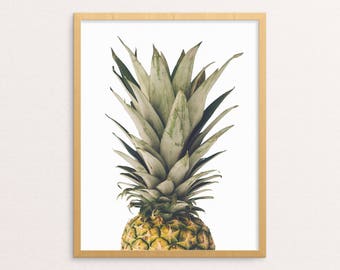 PRINTABLE ART, Pineapple Print, Wall Art, Plant Wall Print, Pineapple Decor, Botanical Poster, Tropical Decor, Tropical Print, Wall Decor
