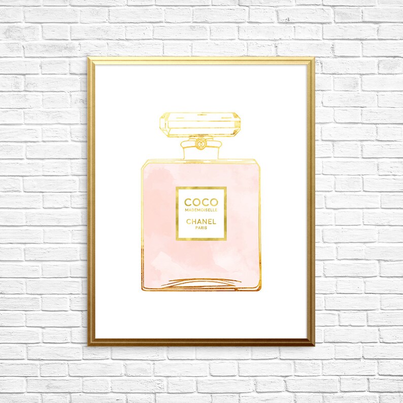 Printable Art Pink Chanel Perfume Pink And Gold Wall Art Etsy Printable Art Pink Chanel Perfume Pink And Gold Wall Art Etsy