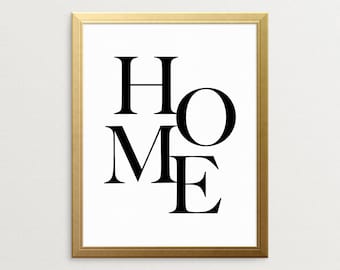 Printable Art, Home, Typography Print, Inspirational Art, Wall Art, Motivational Art, Modern Art, Black And White, Room Decor, Home Decor