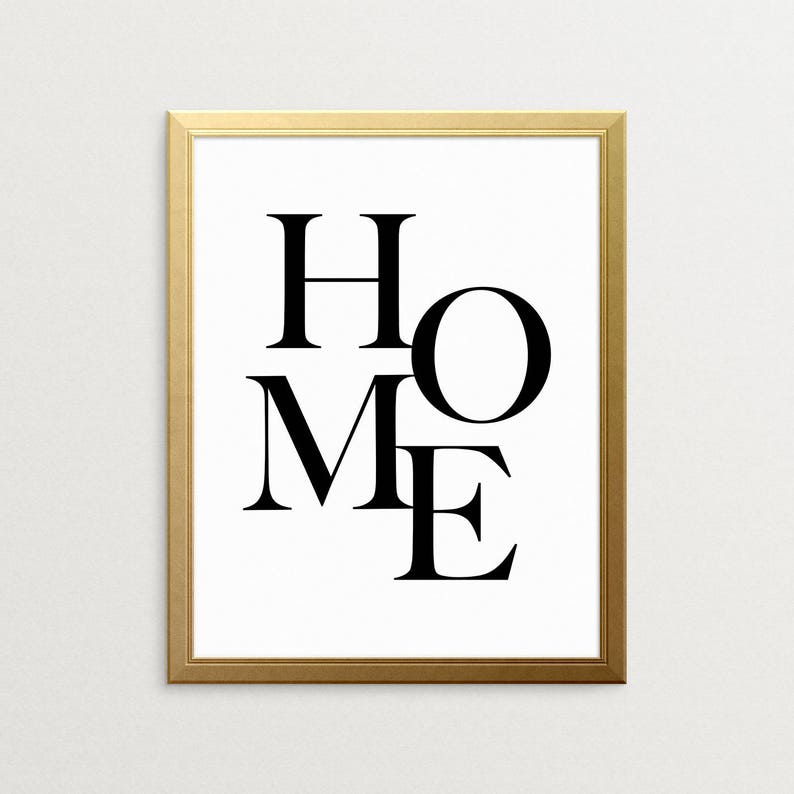 Printable Art Home Typography Print Inspirational Art Wall Etsy