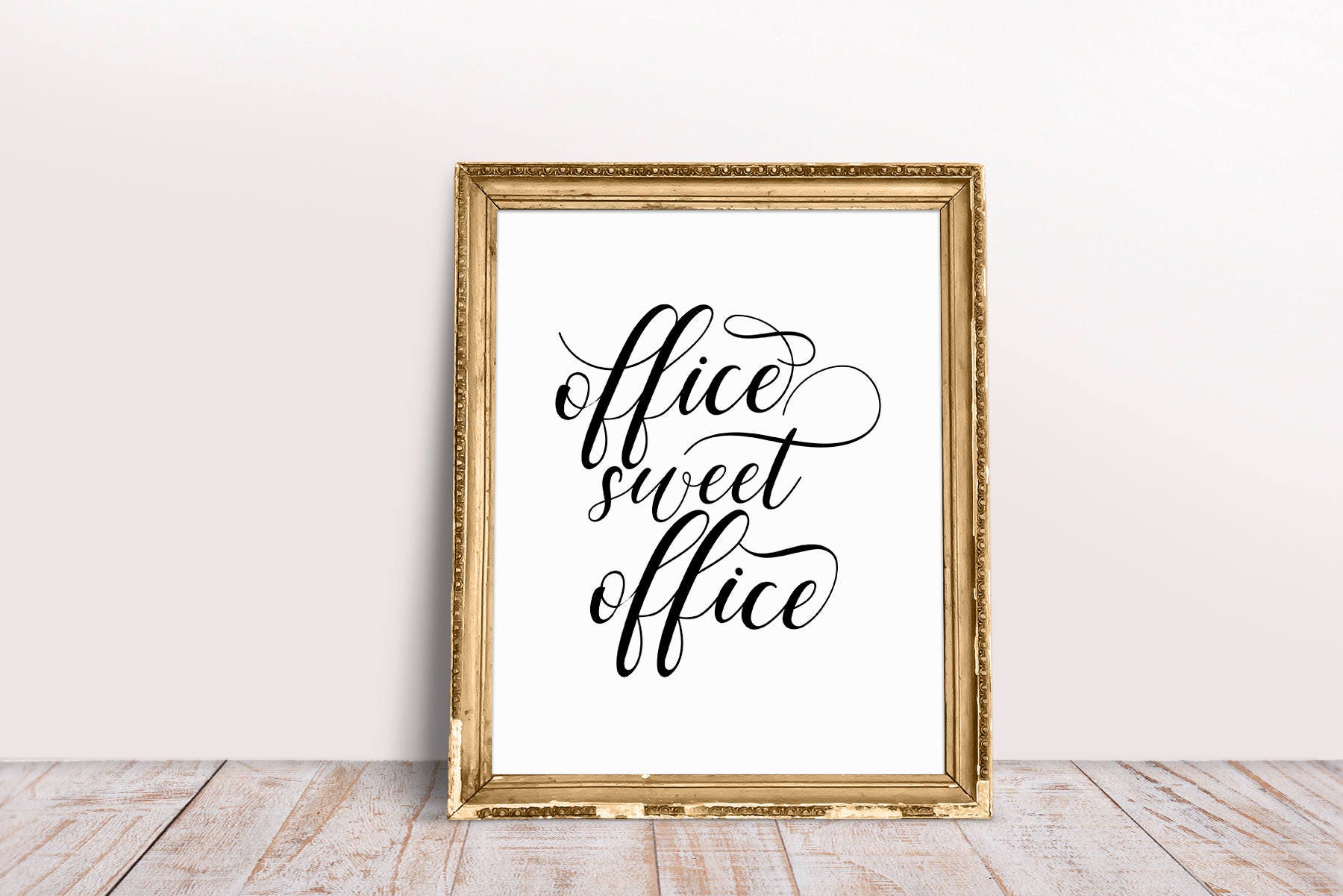 Printable Art, Office Sweet Office, Typography Print, Inspirational Art ...