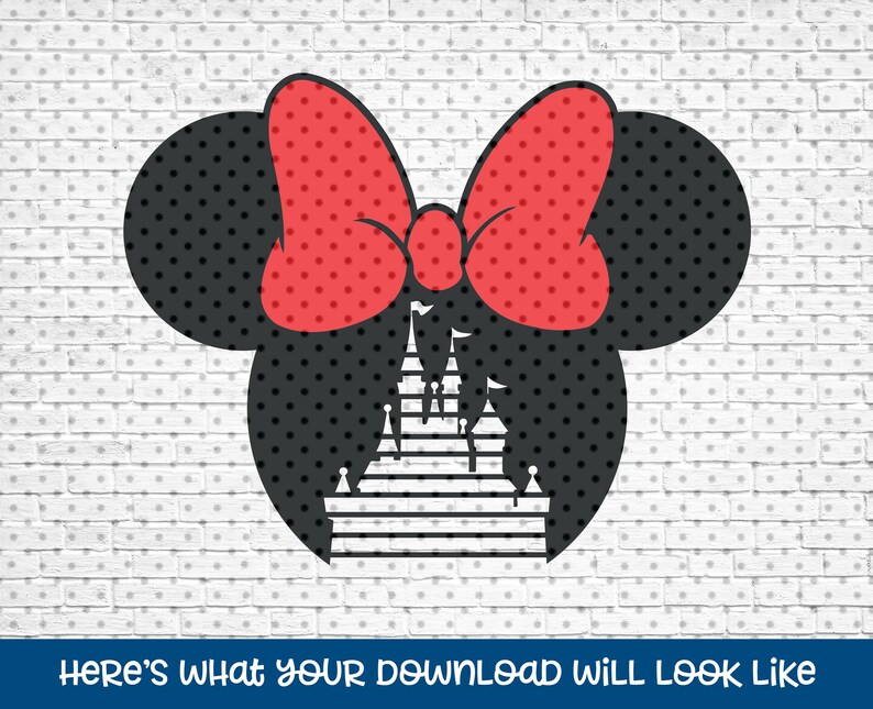 Free Free 201 Disney Castle With Minnie Head Svg SVG PNG EPS DXF File