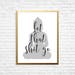 Printable Art, Let That Shit Go buddha, Typography Art, Inspirational ...