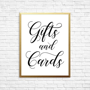 Printable Art, Gifts and Cards, Wedding Sign, Wedding Decor, Wedding Reception, Wedding Card Sign, Gift Table Sign, Wedding Gift, Reception